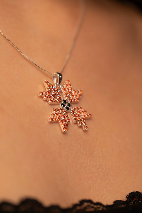 Star of Palestinian Tatreez Necklace