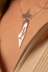 Map of Palestine Necklace