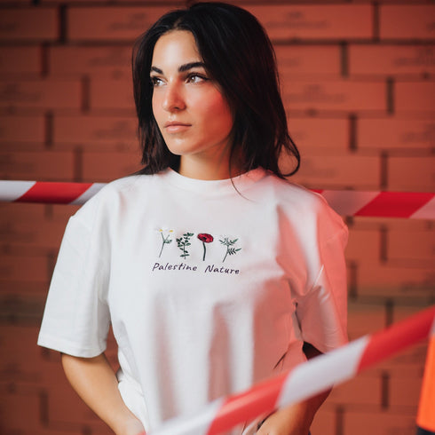 اوڤر سايز تيشيرت - الوردات