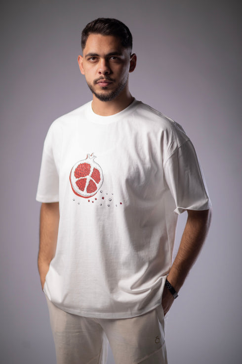 Oversized T-shirt - Pomegranate