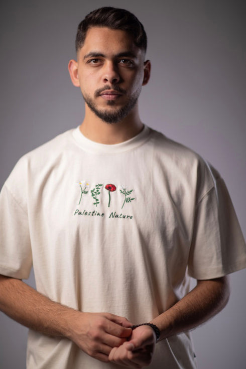 اوڤر سايز تيشيرت - الوردات