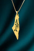Map of Palestine Necklace