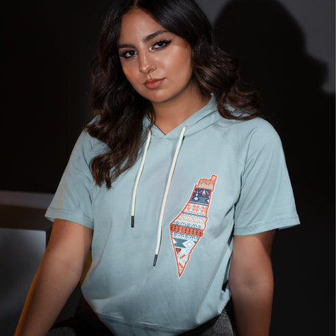 هودي تي - خريطة فلسطين تطريز