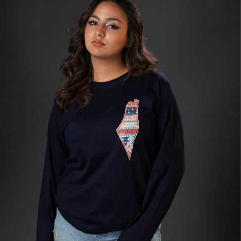 تيشيرت كم طويل - خريطة فلسطين