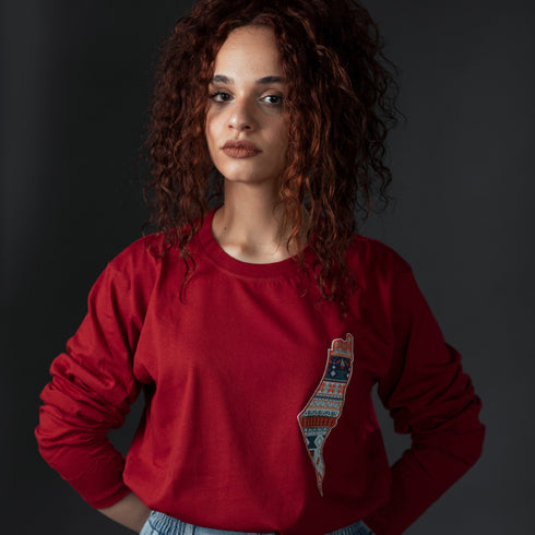 تيشيرت كم طويل - خريطة فلسطين