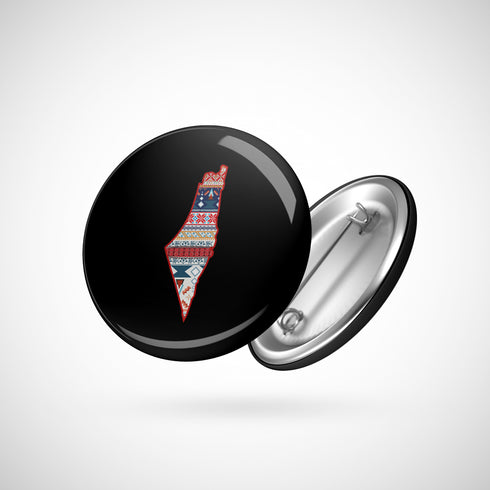 دبوس - خريطة فلسطين تطريز