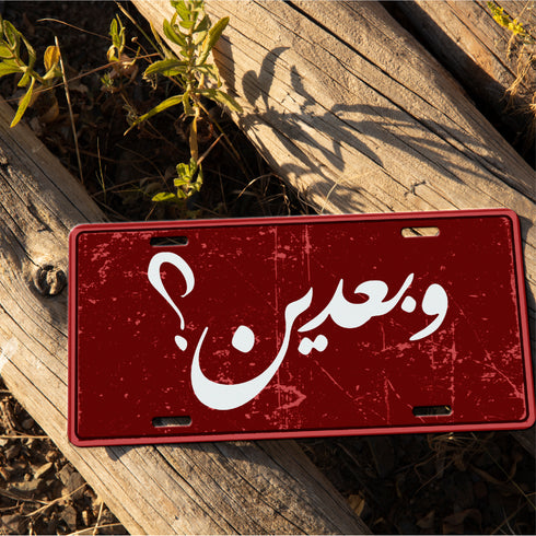 Car Plates - وبعدين؟