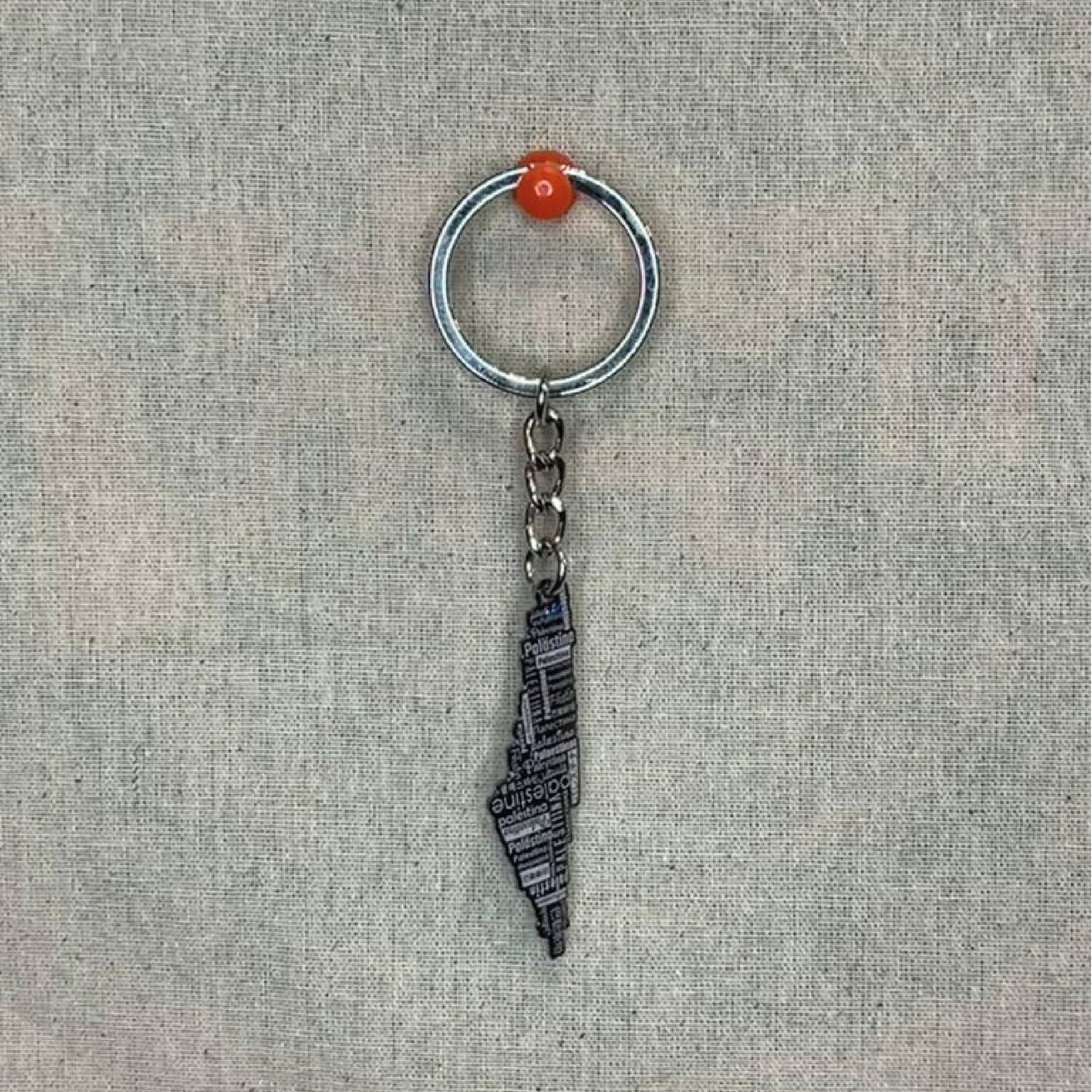 keychain - palestine map