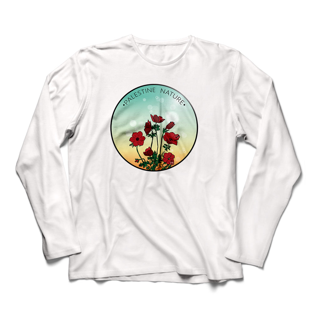 t-shirt long sleeve - Anemone Flower