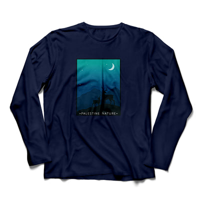 t-shirt long sleeve -Palestinian mountain deer