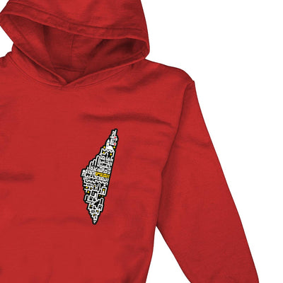Kids hoodie - palestine map